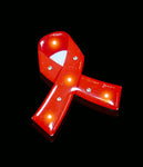 LED Aids Ribbon Badge (Flashing)