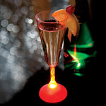 LED Champagne Flute Glass