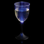 LED Black Stem Wine Glass